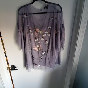 Lane Bryant lavendar blouse size 26/28